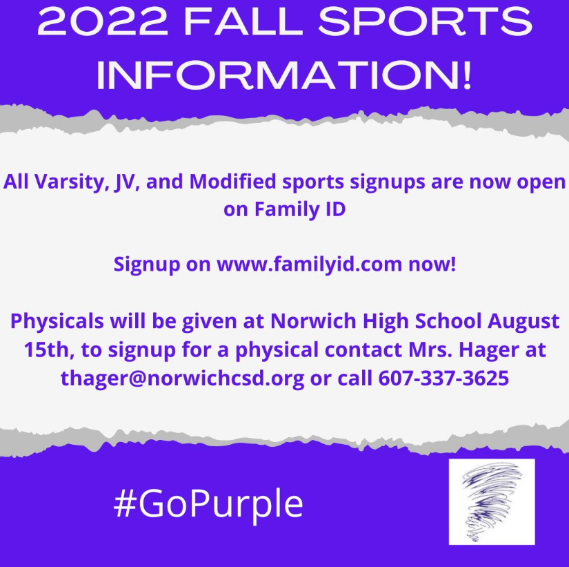 2022 Fall Sports Information