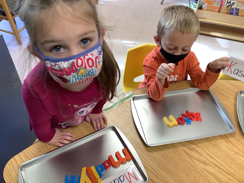 Learning letters and sounds in Pre-K!